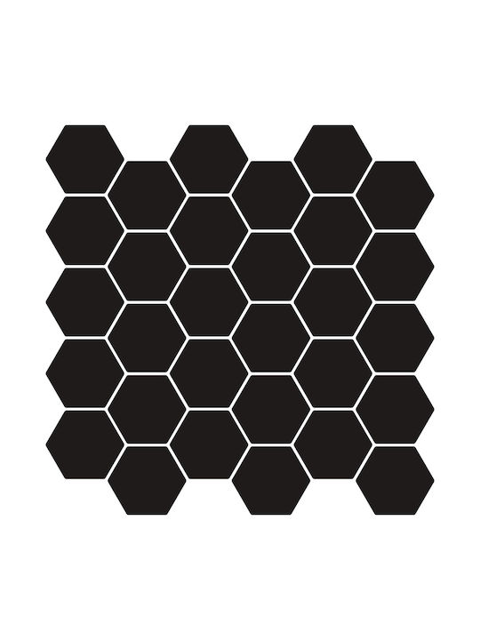Vidaxl Шестоъгълни Плочки 20 Броя Черни 30 X 30...