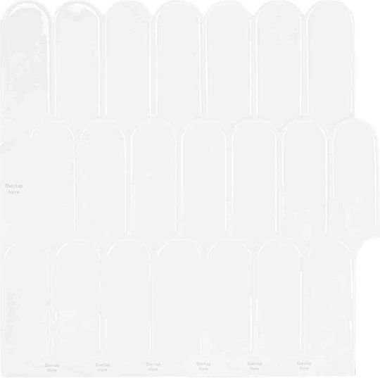 Vidaxl Πλακάκι Φτερού 10 Pcs Λευκό 30 X 30 Cm Πολυουρεθάνη Pet