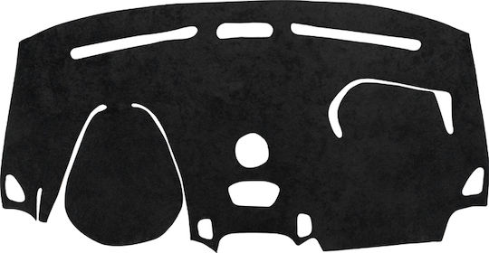 Alcantara Black Car Dashboard Cover Compatible with Ford Transit Connect II Facelift