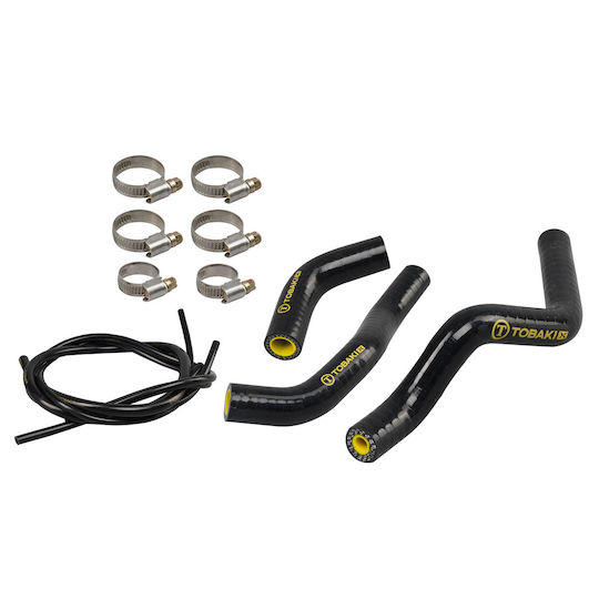Silicone Radiator Hoses Aramide+Breather Tubes Racing Yamaha Crypton X 135 Tobaki