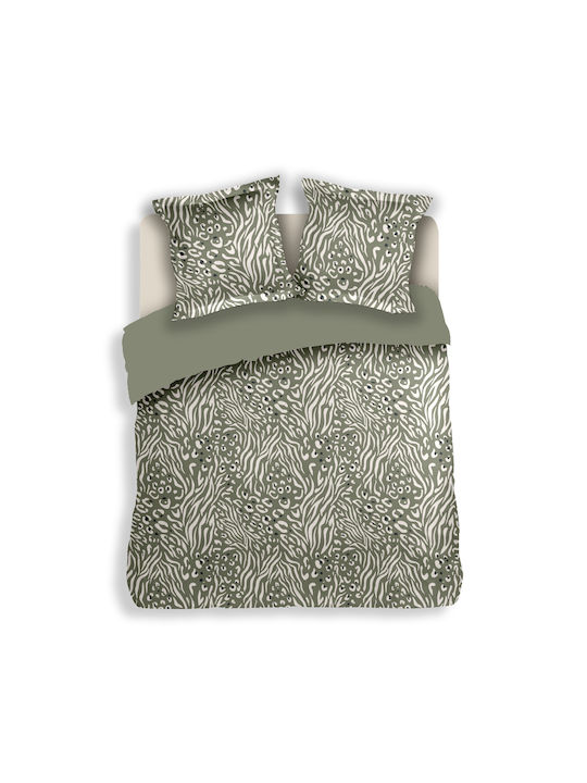 Charalambidis Textiles Σετ Μαξιλαροθήκες Λαδί 52x72εκ.