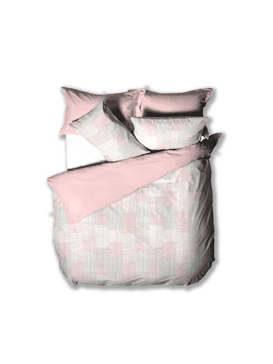 Charalambidis Textiles Pink Pillowcases Set 52x72cm