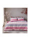 Beauty Home 12562 Σετ Μαξιλαροθήκες με Φάσα Ροζ 51x73εκ.