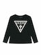 Kids Long-sleeved Blouse Jet Black