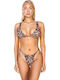Set Bikini Animal Print Καφέ