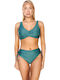 Set Bikini Ψηλόμεσο Πράσινο
