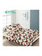 Double Quilt Set 220x240cm Super Multicolour 4 Pieces 250 GSM