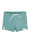 Little Dutch Kids Swim Shorts with Hat Ocean Green