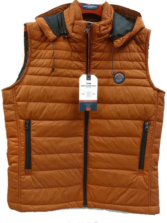 Αμάνικο Μπουφάν Puffer Κεραμιδί