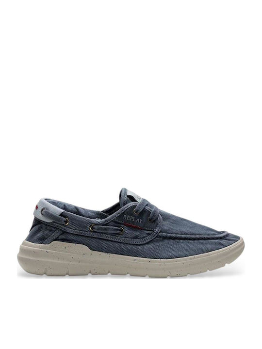 Replay Men's Moccasins in Blue Colour