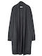Long Women's Knitted Cardigan Dark Grey