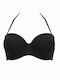 Strapless Bikini Top With Padding Black