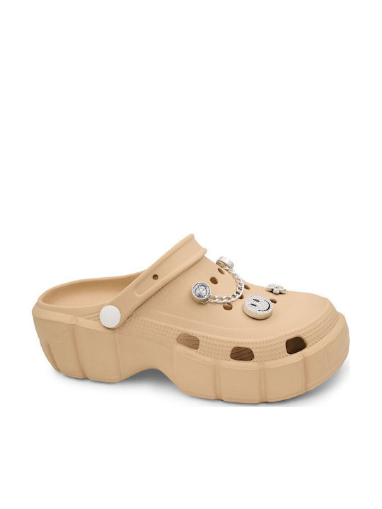 Level Anatomic Damen Anatomische Holzschuhe Beiges