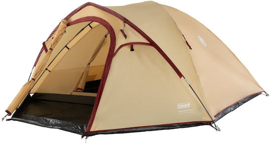 Coleman Darwin Summer Camping Tent Igloo Beige with Double Cloth for 4 People 260x210x130cm