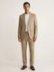 Summer Men's Suit Beige