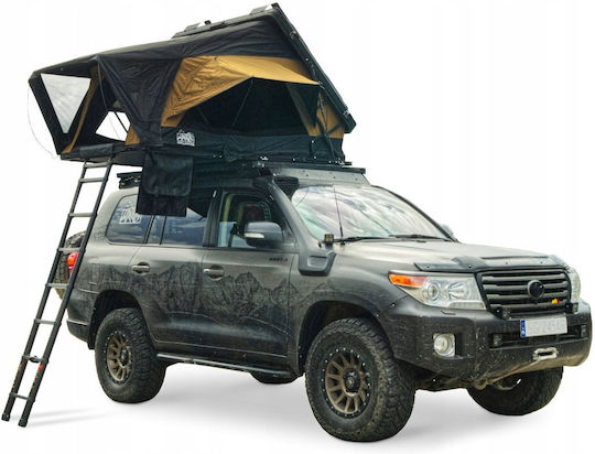 Offlander Fold E 150 Roof Σκηνή Camping Αυτοκινήτου Μαύρη 240x150x130εκ.