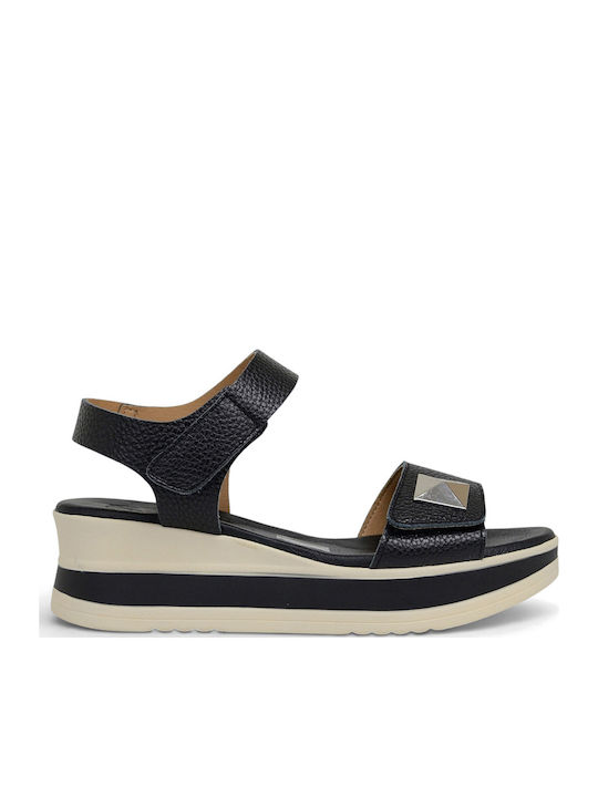 Oh My Sandals Anatomisch Damenplattformen Schwarz