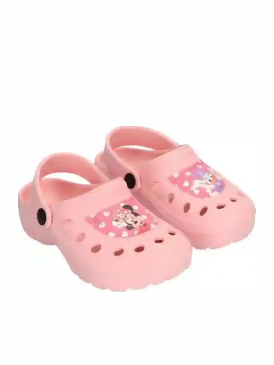 Minnie Kids Beach Shoes Pink Clogs