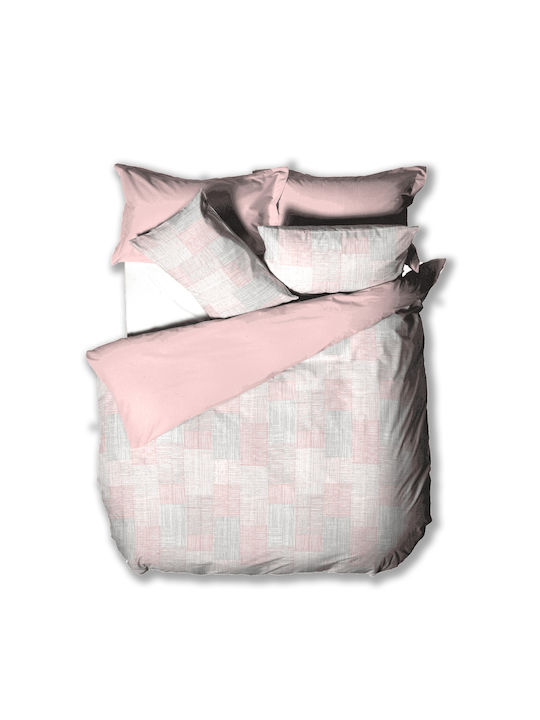 Charalambidis Textiles Stories Σετ Σεντόνια Μονά 160x260εκ. Ροζ (3τμχ)