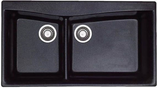 Sanitec 328 Classic Drop-In Küchenspüle Inox M99xB51cm Braune