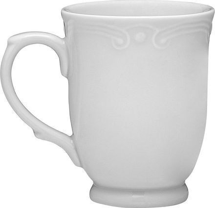 Estia Κούπα Athénée Πορσελάνινη 340ml Ανάγλυφη Λευκή 07-13523