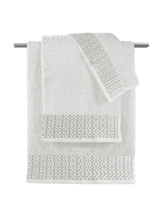 Guy Laroche Bath Towels Set 3 Pieces Monica Whi...