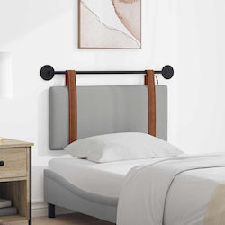 vidaXL Grey Faux Leather Bed Headboard 100x55cm