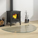 vidaXL Glass Fireplace Screen 100x60cm Transparent