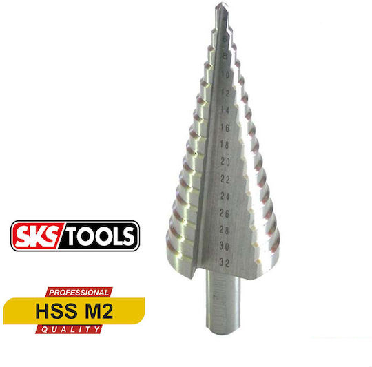 SKS Tools Κωνικό Τρυπάνι HSS για Μέταλλο και Ξύλο