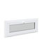 vidaXL Hinged PVC Window W110xH40cm