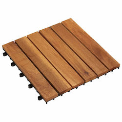 vidaXL Decking Board for Garden Flooring Made of Wood 30x30cm 20 Pieces