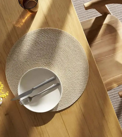 Gofis Home Σουπλά Στρογγυλό Πλαστικό Κίτρινο 38cm