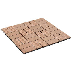 vidaXL Πλακάκι από WPC 30x30εκ. 22τμχ 3444837 vidaXL Πλακάκι από WPC 30x30εκ. 22τμχ 3444837