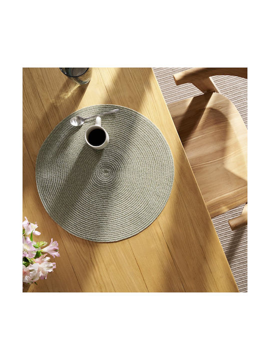 Gofis Home Round Plastic Green Placemat 38cm
