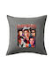 Koupakoupa Koupakoupa Sofa Cushion 100% Cotton Gray 50x50cm