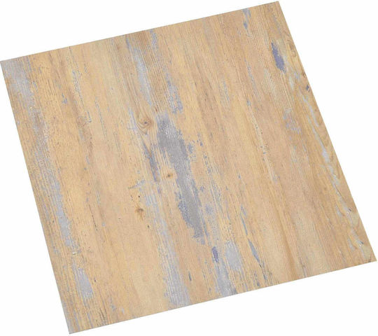 vidaXL Set Plastic Floor PVC With 20 Tiles L30.5xW30.5cm Brown