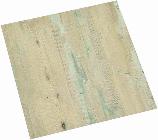vidaXL Set Plastic Floor PVC with 20 Tiles L30.5xW30.5cm Brown