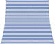 vidaXL Rechteckiges Sonnensegel Blau 4x5m
