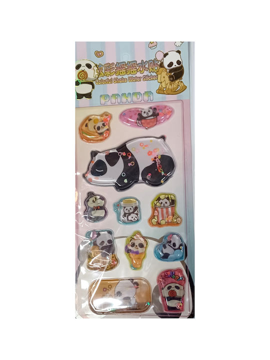 Autocolante De Apă 3D Colorate Ursuleț Panda