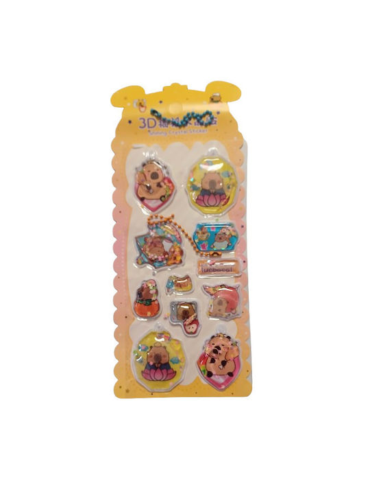 Wandsticker Capybara Life Wasser 3D