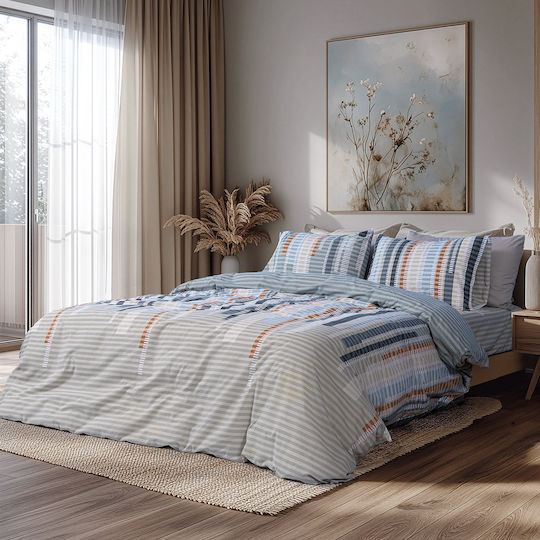 Beauty Home Σετ Πάπλωμα Μονό 160x230εκ. Αrt 12571 Λαδί 2τμχ