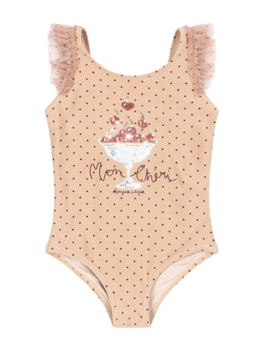 Konges Slojd Kids One-Piece Beige Swimsuit