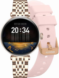 Смарт Часовник Gravity Rose Gold-сребрист Розов 2 Каишки Gt26-4 Смарт Часовник Gravity Rose Gold-сребрист Розов 2 Каишки Gt26-4
