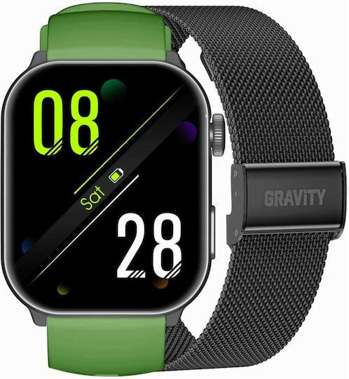Unisex Smartwatch Gravity Gt28-4 Bluetooth Anrufe Zusätzlicher Armband SG037d