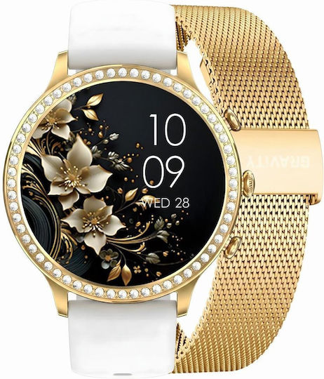 Smartwatch Gravity Gold Strap Bracelet Gt5-2