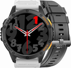 Gravity Gps Gt24-2 Smartwatch Negru + Curea Albă