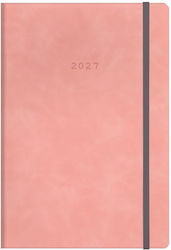 Next Flexi Agendă Zilnică 2027 Roz 12x17 cm