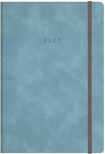 Next Flexi Daily Agenda 2027 Light Blue 12x17cm Personalization