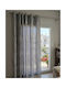 Curtain With Gray Grommets 140x270cm