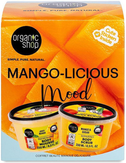 Natura Siberica Mango-Licius Mood Skin Care Set for Moisturizing Body Cleaning & Brightening